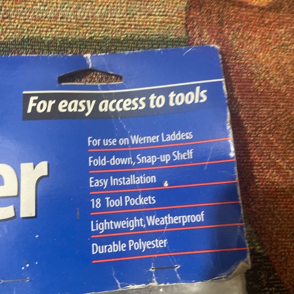Werner 4-sided Multi-Pocket Step/ Extension Ladder Tool Bag/ Holder NEW - Picture 4 of 10